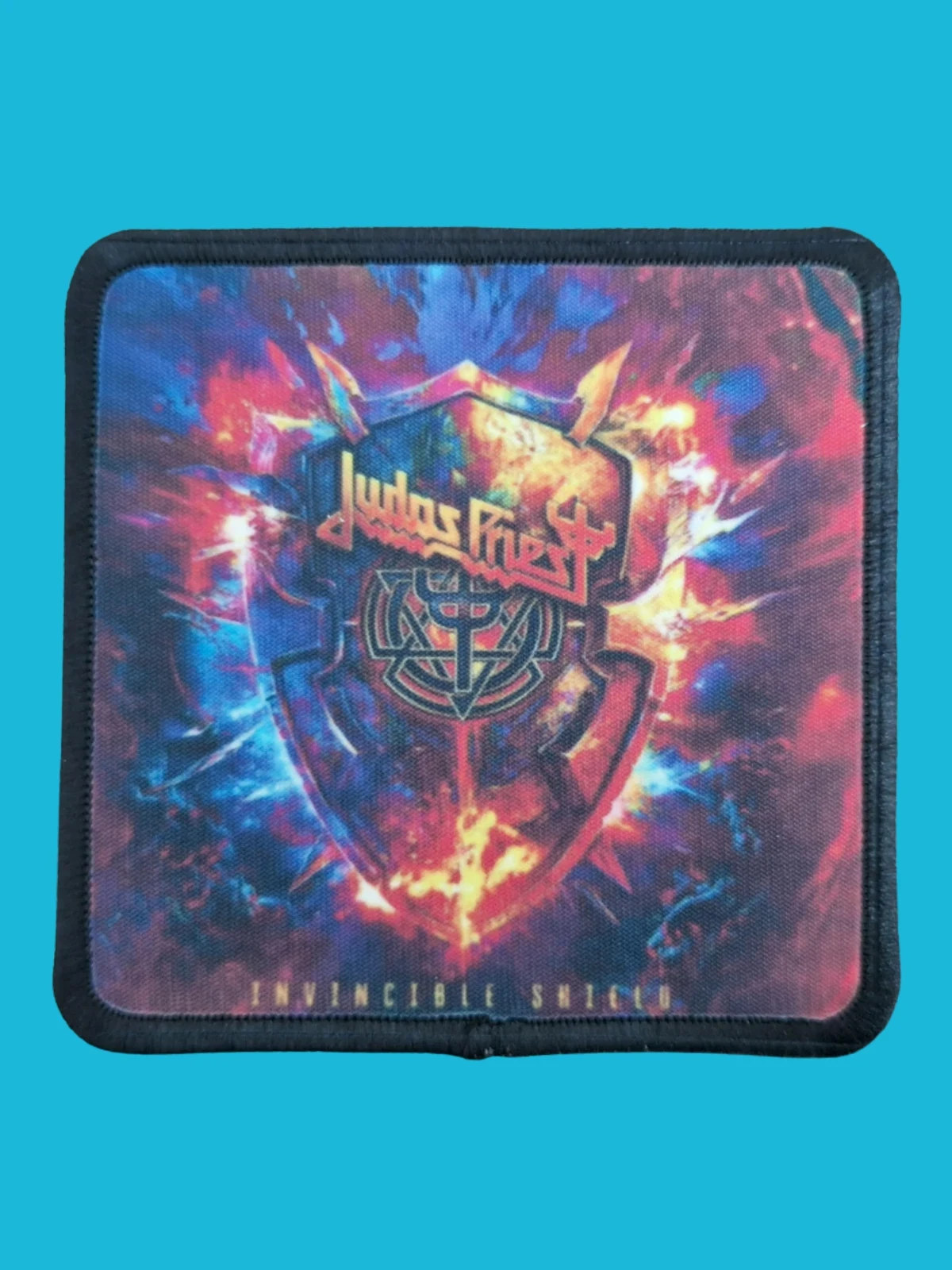 Patch Judas Priest - Invincible Shield - Imprimé - Carré de 7,5 x 7,5 centimètres